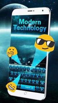 Modern Cool Blue Keyboard screenshot 2