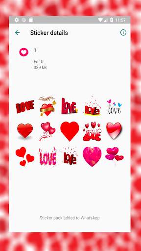 Love Stickers for WhatsApp WAStickerApp screenshot 3