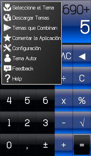 THEME FOR SCALC GLOSSY BLUE screenshot 5
