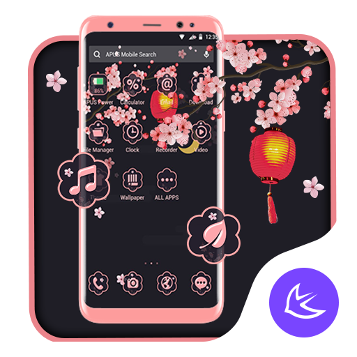 Night Flower APUS Launcher theme icon