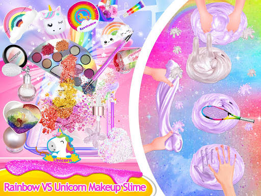 Makeup Slime - Fluffy Rainbow Slime Simulator screenshot 10