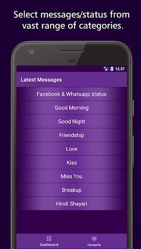 Status and Messages for Whats app and facebook screenshot 1