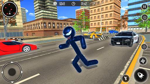 Spider Stickman Rope Hero - Black Hero Vice Town screenshot 2