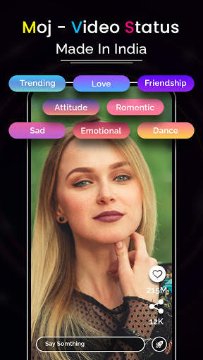 Moj - Indian Short Video status App screenshot 1