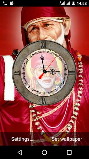 Sai Baba Clock Live Wallpaper screenshot 1