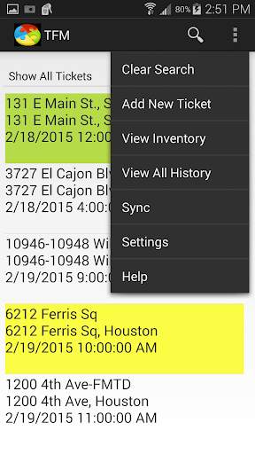 Total Field Mobile (TFM) screenshot 1
