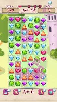 Jewels Princess Crush Mania - Matching Puzzle Game screenshot 4