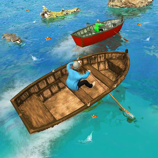 River Crossing Boat Racing: Paddle Driving Games 1.0