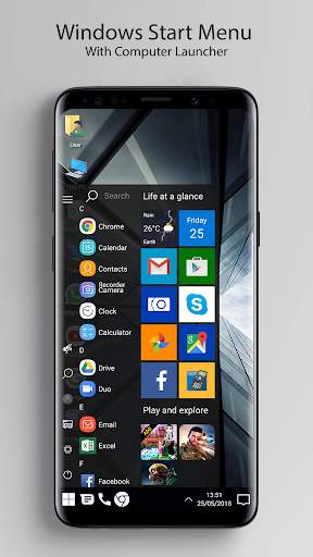 Computer Launcher for Windows Theme screenshot 1