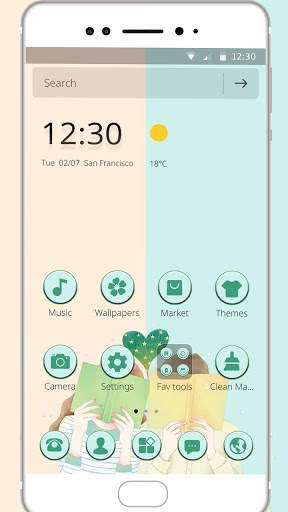 Couple Love Free Time Theme screenshot 3