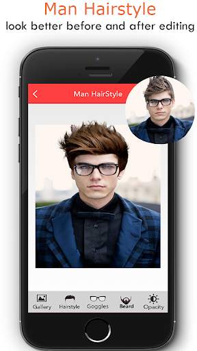 Man HairStyle & Beard Photo Editor screenshot 1