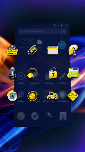Yellow Sports Car Speed  free APUS Launcher theme screenshot 3