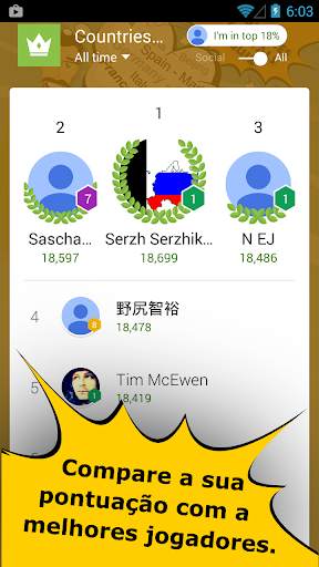 Quiz Capitais de Países screenshot 8