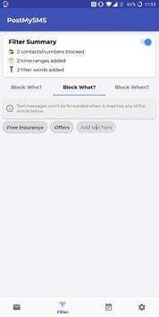 Post My SMS - SMS Forwarder - SMS to email скриншот 3