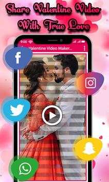 Valentine Day Photo Video Maker with Music 2019 screenshot 7