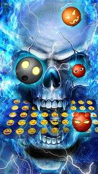 Flaming Skull Keyboard Theme screenshot 3