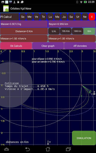 Orbites lois Kepler et Newton 8 تصوير الشاشة