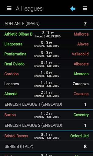 Football center - live scores screenshot 3