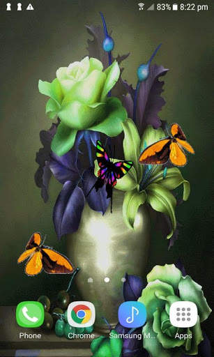 Butterflies Pot Live Wallpaper screenshot 1