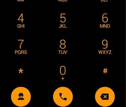 Dialer theme Flat BlackOrang स्क्रीनशॉट 7