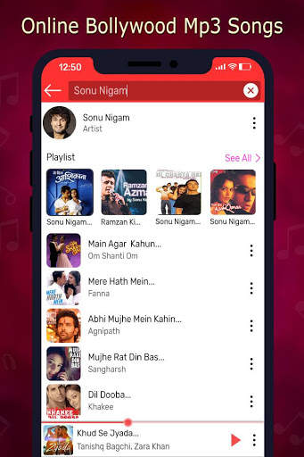 Online Bollywood MP3 Song screenshot 3