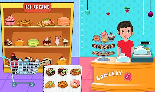 Toko Kelontong Pura-pura - Game Supermarket screenshot 2