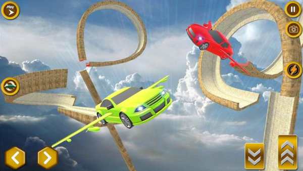 Flying Car Extreme Stunts Driving screenshot 2