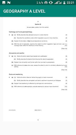A-level Geography Pastpapers Answers screenshot 2
