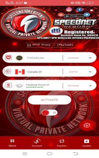 SPEEDNET REBORN LOCAL VPN screenshot 1