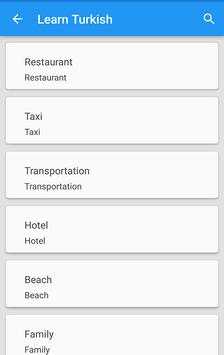 Learn Turkish screenshot 2