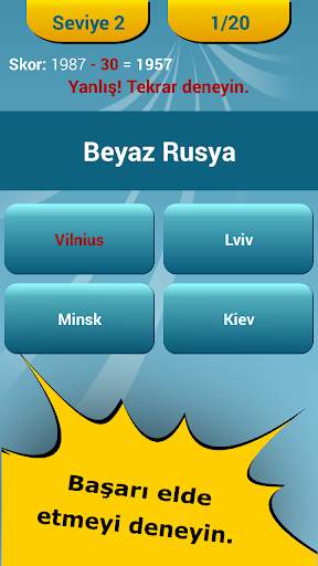 Ülke Başkentleri Quizi screenshot 4