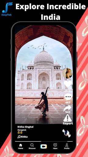 SnapTok - India's Short Video App. Music Dance Fun screenshot 2