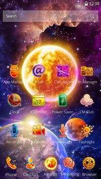 3D Galaxy Earth Moon Parallax Theme 6 تصوير الشاشة