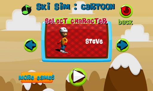 Ski Sim: Cartoon screenshot 2