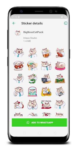 Cat Funny Sticker for WAStickerApps screenshot 3