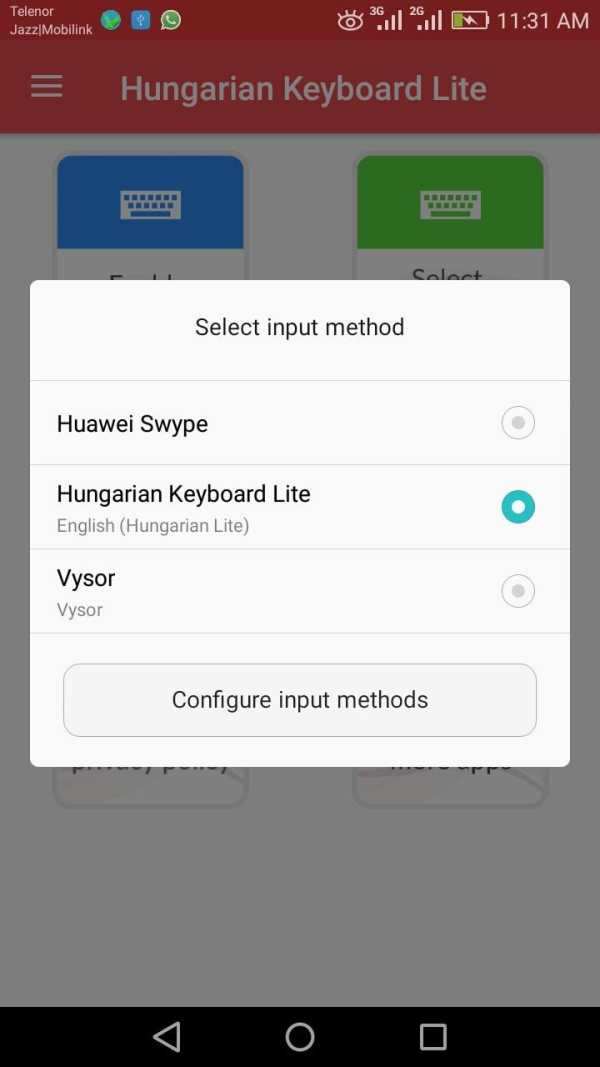 Hungarian Keyboard Lite screenshot 5