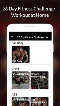 28 Day Fitness Challenge - Workout at Home screenshot 1