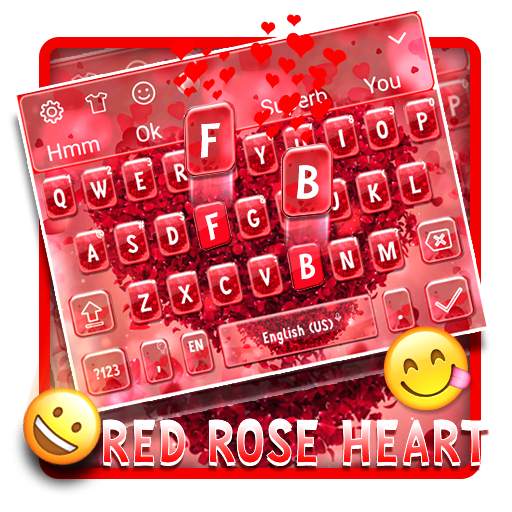 Red Rose Keyboard Theme 🌹 10001001