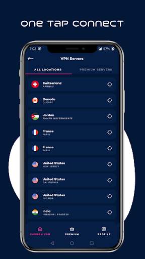 Carbon VPN - Free, Fast & Secure screenshot 2