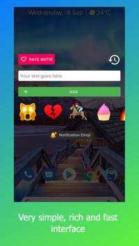 Notie - notes & emoji in notification 😂💯 скриншот 3
