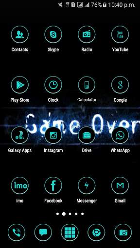Galaxy s8 Cool Black Theme screenshot 5