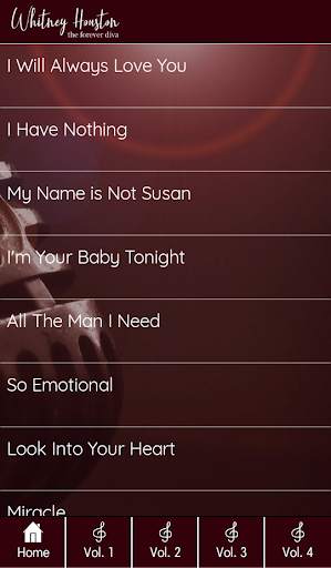 Whitney Houston Song Collection screenshot 3