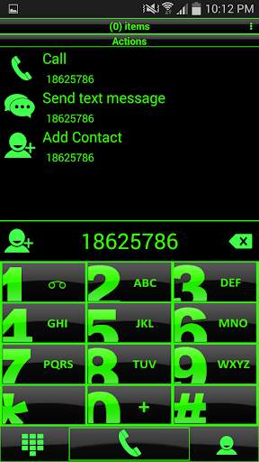Theme Glossy Green RocketDial screenshot 2