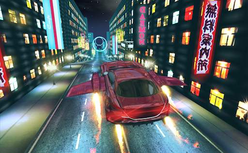 Flying Car Futuristic City स्क्रीनशॉट 1