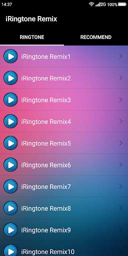 iRingtone Remix screenshot 2