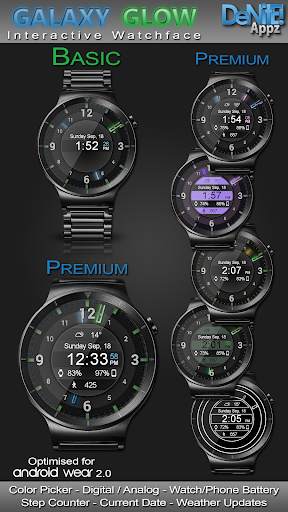 Galaxy Glow HD Watch Face screenshot 2