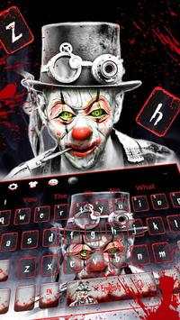 Smoky Horror Joker Keyboard Theme स्क्रीनशॉट 1