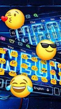 Neon Blue Keyboard screenshot 3
