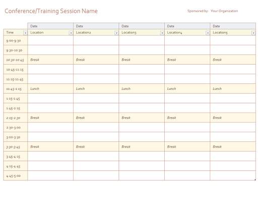 Free Office Schedules Templates скриншот 24