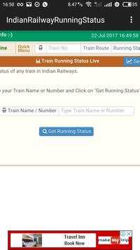 Indian Railway Running Status screenshot 3